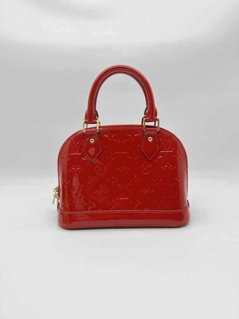 Louis Vuitton Alma BB Red Monogram Vernis GHW