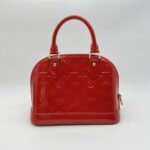Louis Vuitton Alma BB Red Monogram Vernis GHW