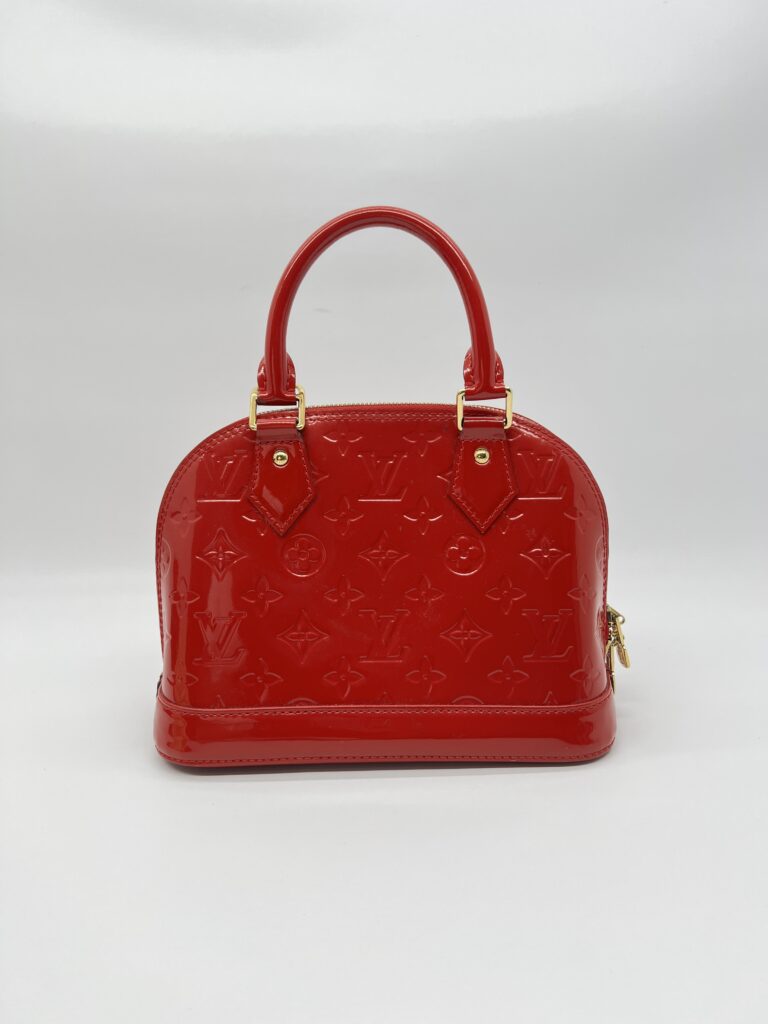 Louis Vuitton Alma BB Red Monogram Vernis GHW