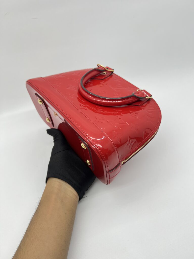 Louis Vuitton Alma BB Red Monogram Vernis GHW