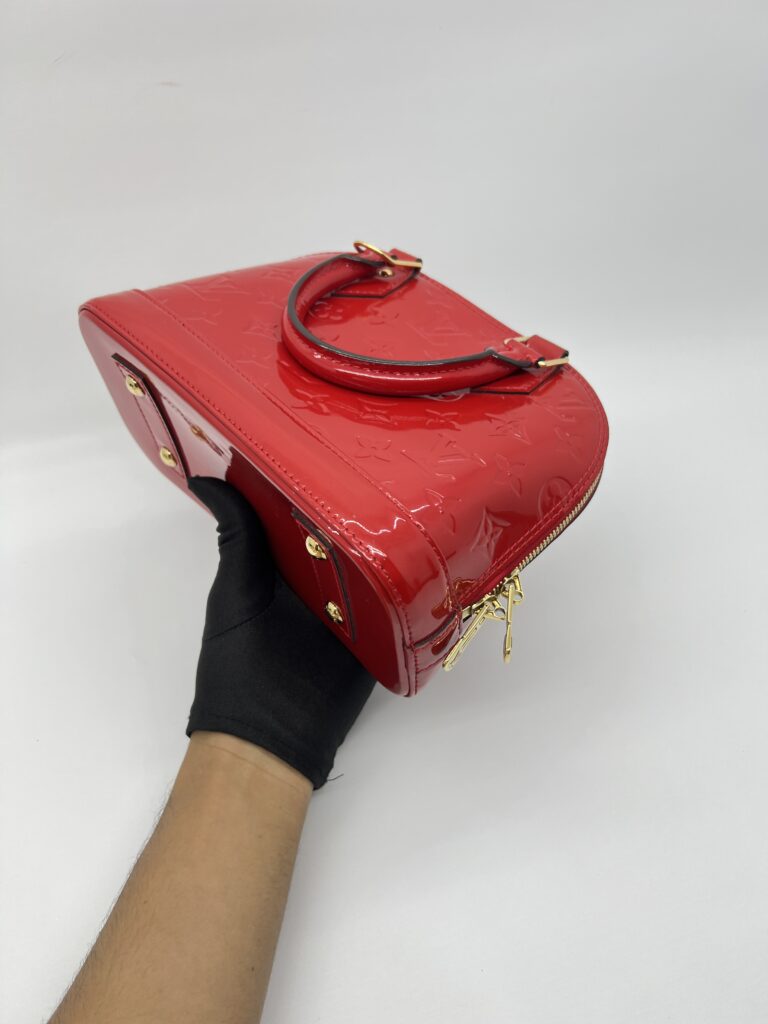 Louis Vuitton Alma BB Red Monogram Vernis GHW