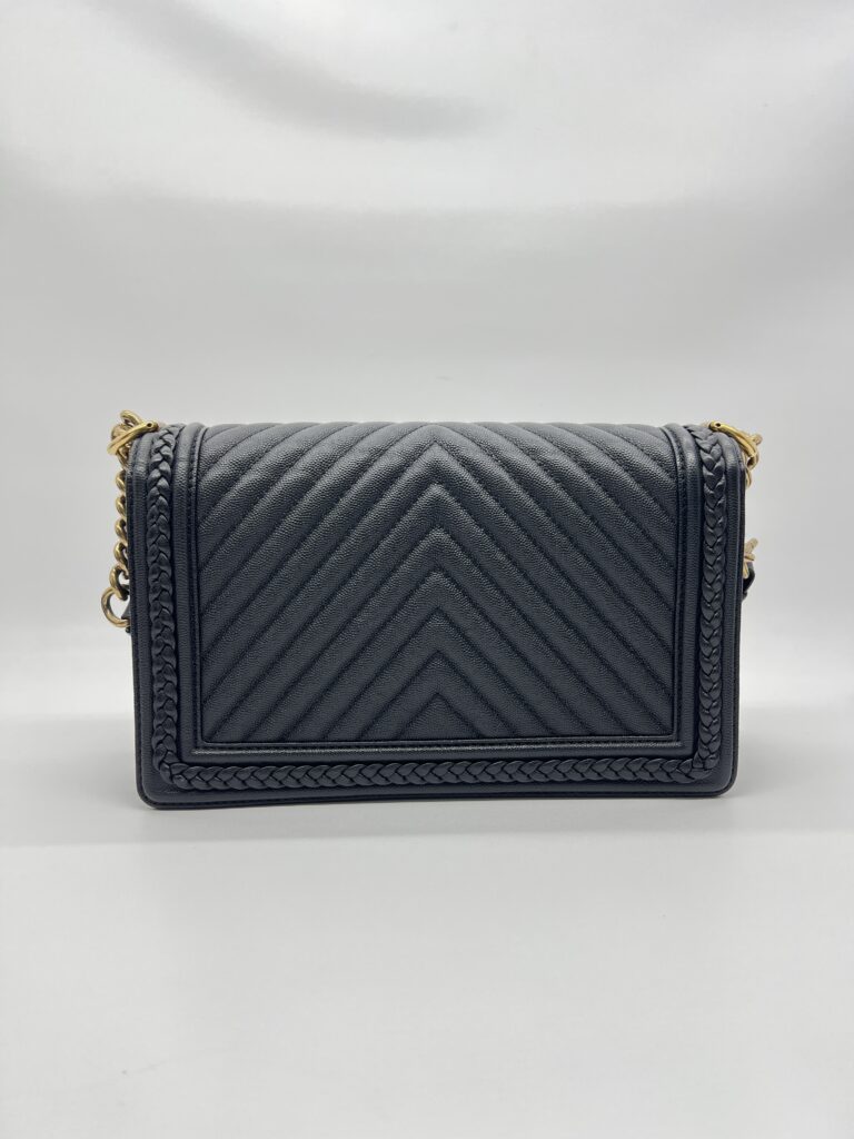 Chanel Boy 28 Caviar Black GHW