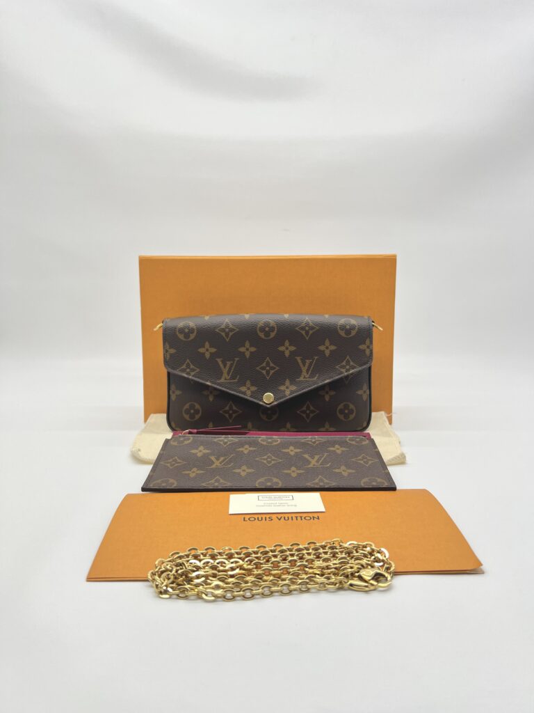 Louis Vuitton Felicie Pochette GM Monogram Fuchsia GHW