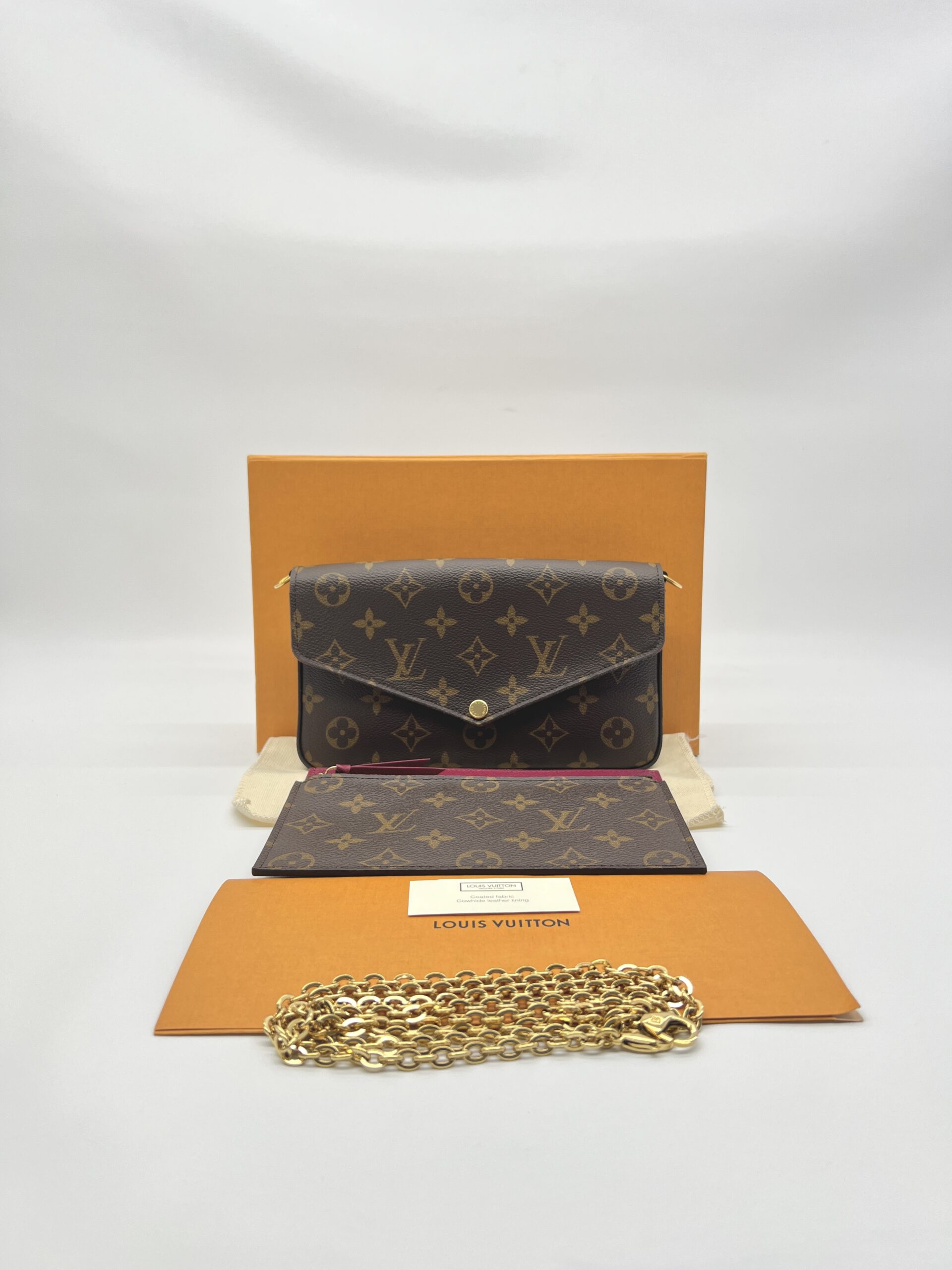 Louis Vuitton Felicie Pochette GM Monogram Fuchsia GHW