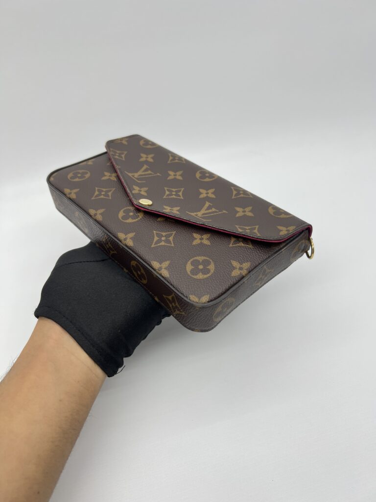 Louis Vuitton Felicie Pochette GM Monogram Fuchsia GHW