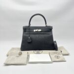 Hermes Kelly 28 Togo Noir PHW