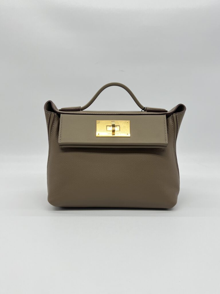 Hermes 24/24 - 21 Veau Swift Etoupe GHW