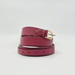 Louis Vuitton Ceintur Belt Monogram Empreinte Red GHW