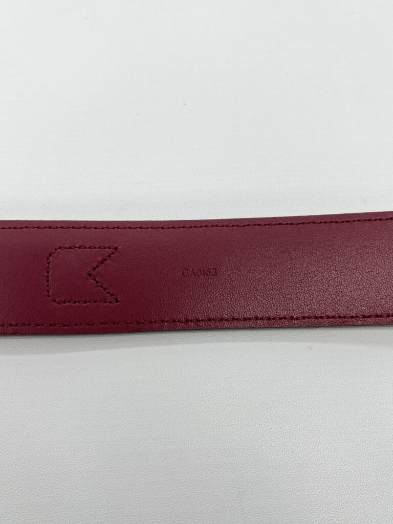 Louis Vuitton Ceintur Belt Monogram Empreinte Red GHW
