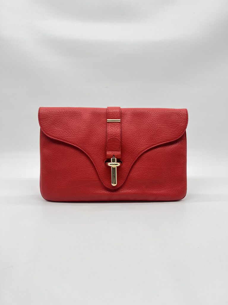Balenciaga Tube Clutch Red GHW