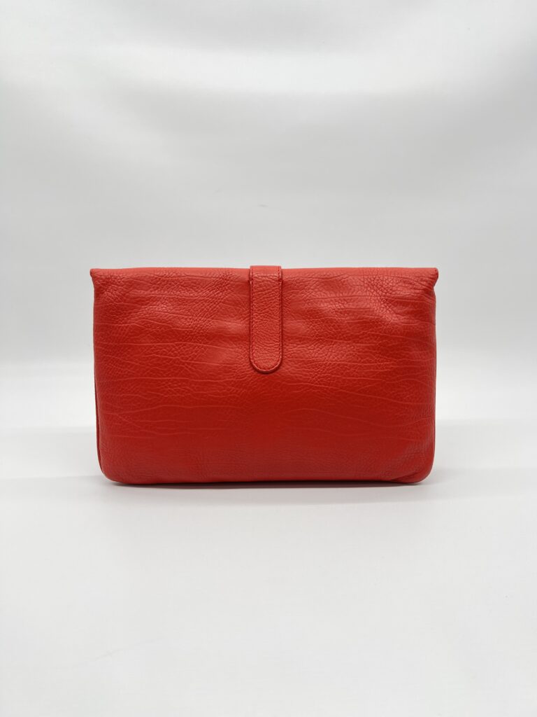 Balenciaga Tube Clutch Red GHW