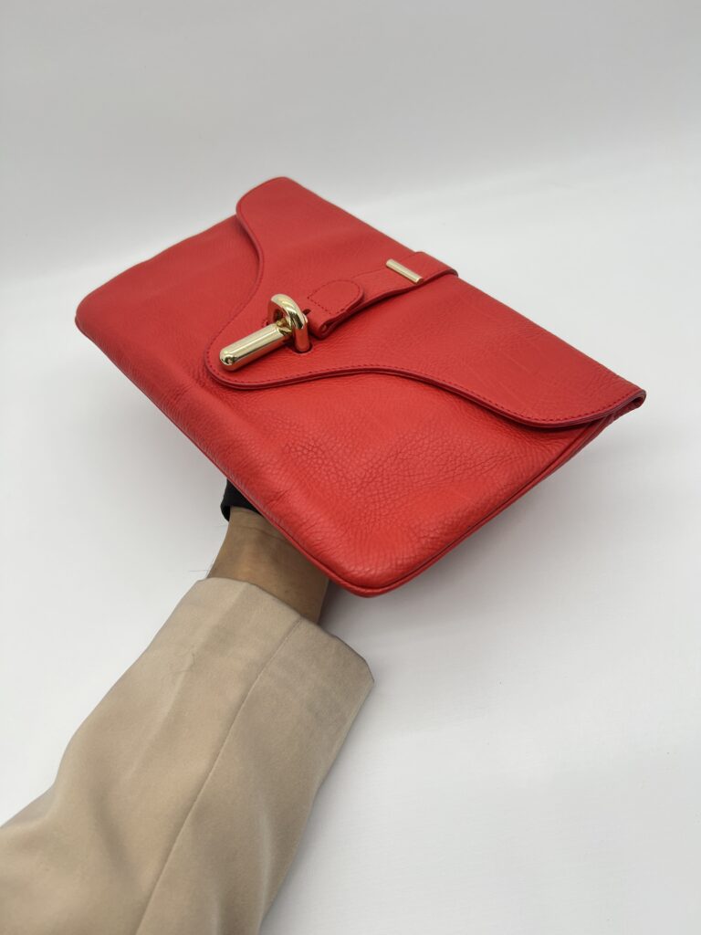 Balenciaga Tube Clutch Red GHW