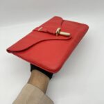 Balenciaga Tube Clutch Red GHW