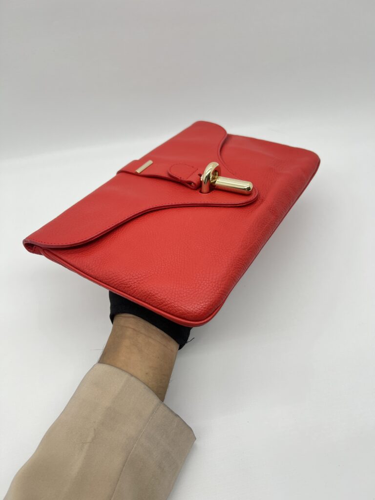 Balenciaga Tube Clutch Red GHW