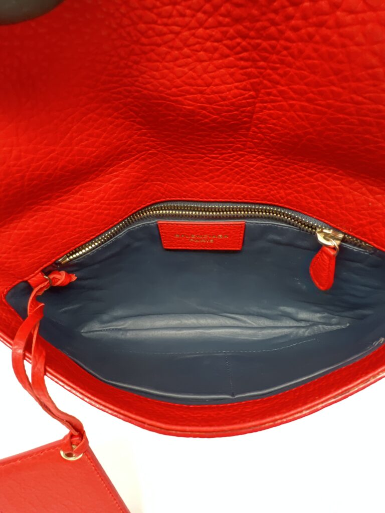 Balenciaga Tube Clutch Red GHW