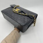 Chanel Classic Maxi Single Flap Lambskin Black GHW