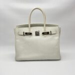 Hermes Birkin 30 Epsom Retourne Blanc PHW