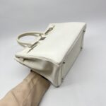Hermes Birkin 30 Epsom Retourne Blanc PHW