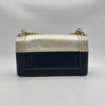 Chanel Boy 25 Bicolor Light Gold Black LGHW