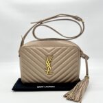 Saint Laurent Loulou Camera Dark Beige GHW