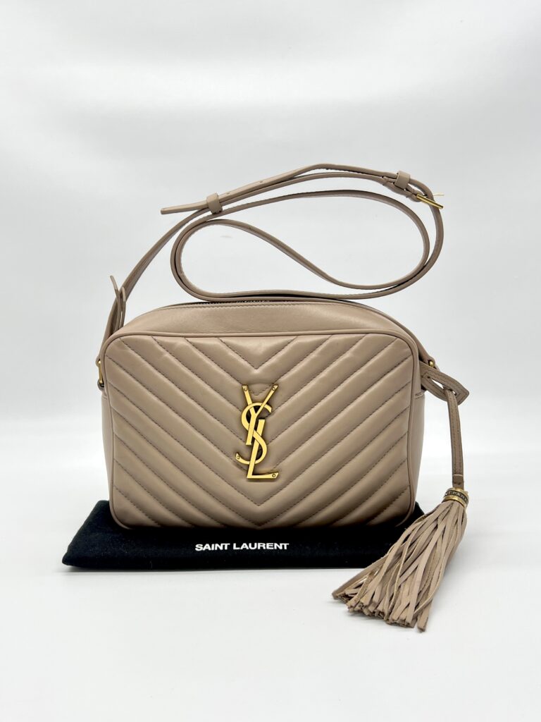 Saint Laurent Loulou Camera Dark Beige GHW