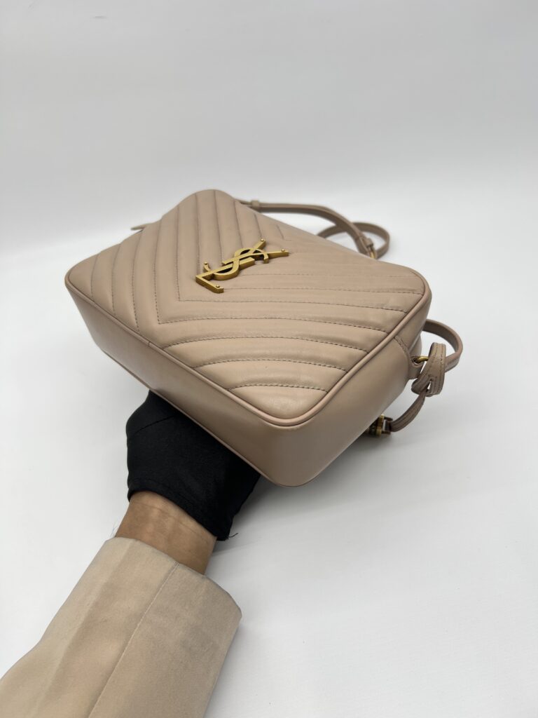 Saint Laurent Loulou Camera Dark Beige GHW
