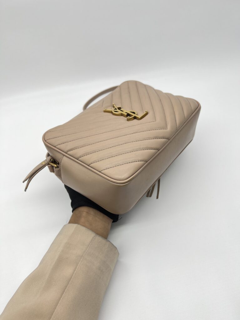 Saint Laurent Loulou Camera Dark Beige GHW