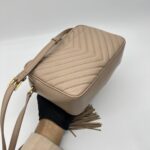 Saint Laurent Loulou Camera Dark Beige GHW