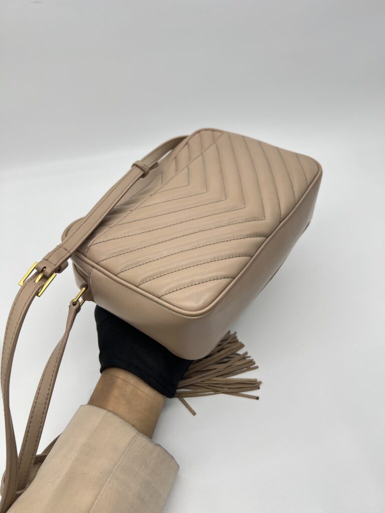 Saint Laurent Loulou Camera Dark Beige GHW