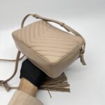 Saint Laurent Loulou Camera Dark Beige GHW