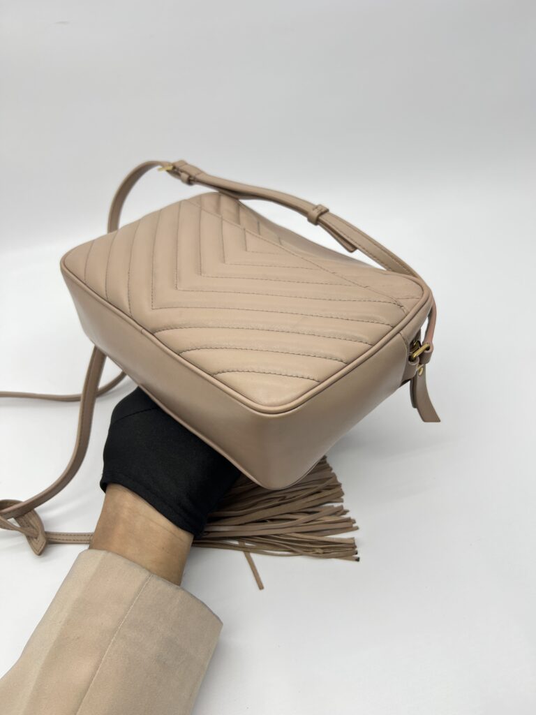 Saint Laurent Loulou Camera Dark Beige GHW
