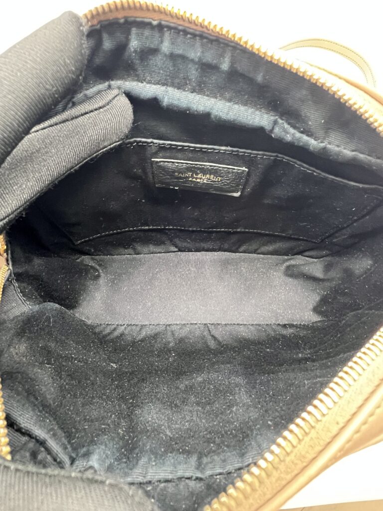 Saint Laurent Loulou Camera Dark Beige GHW
