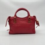 Balenciaga Mini City Edge Chevre Red GHW