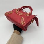 Balenciaga Mini City Edge Chevre Red GHW