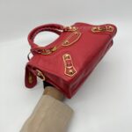 Balenciaga Mini City Edge Chevre Red GHW