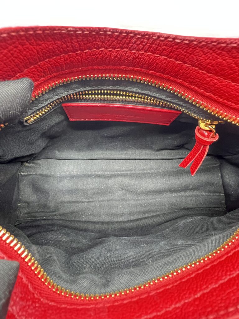 Balenciaga Mini City Edge Chevre Red GHW
