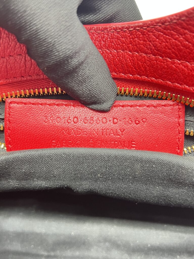 Balenciaga Mini City Edge Chevre Red GHW