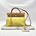 Hermes Herbag 31 Canvas Lime PHW