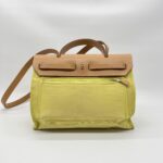 Hermes Herbag 31 Canvas Lime PHW
