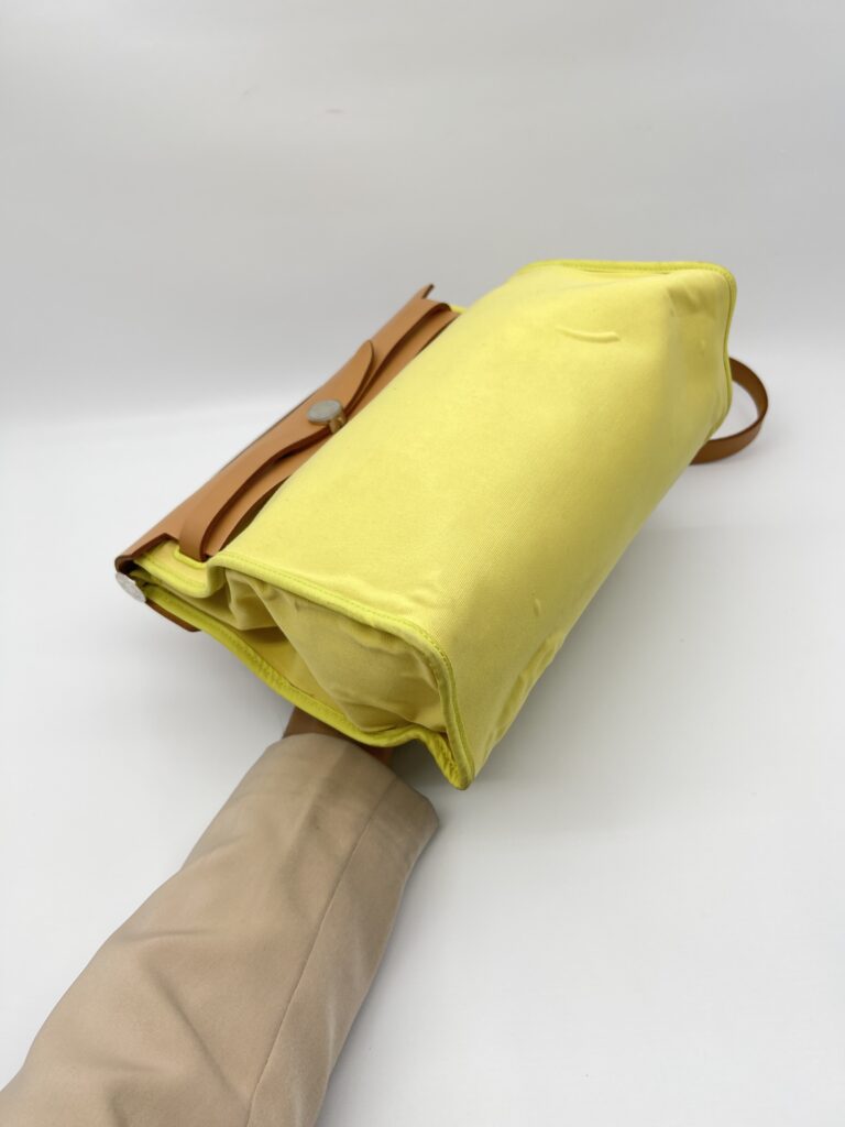Hermes Herbag 31 Canvas Lime PHW