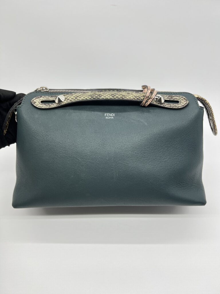 Fendi By The Way Medium Leather Green Snake SHW