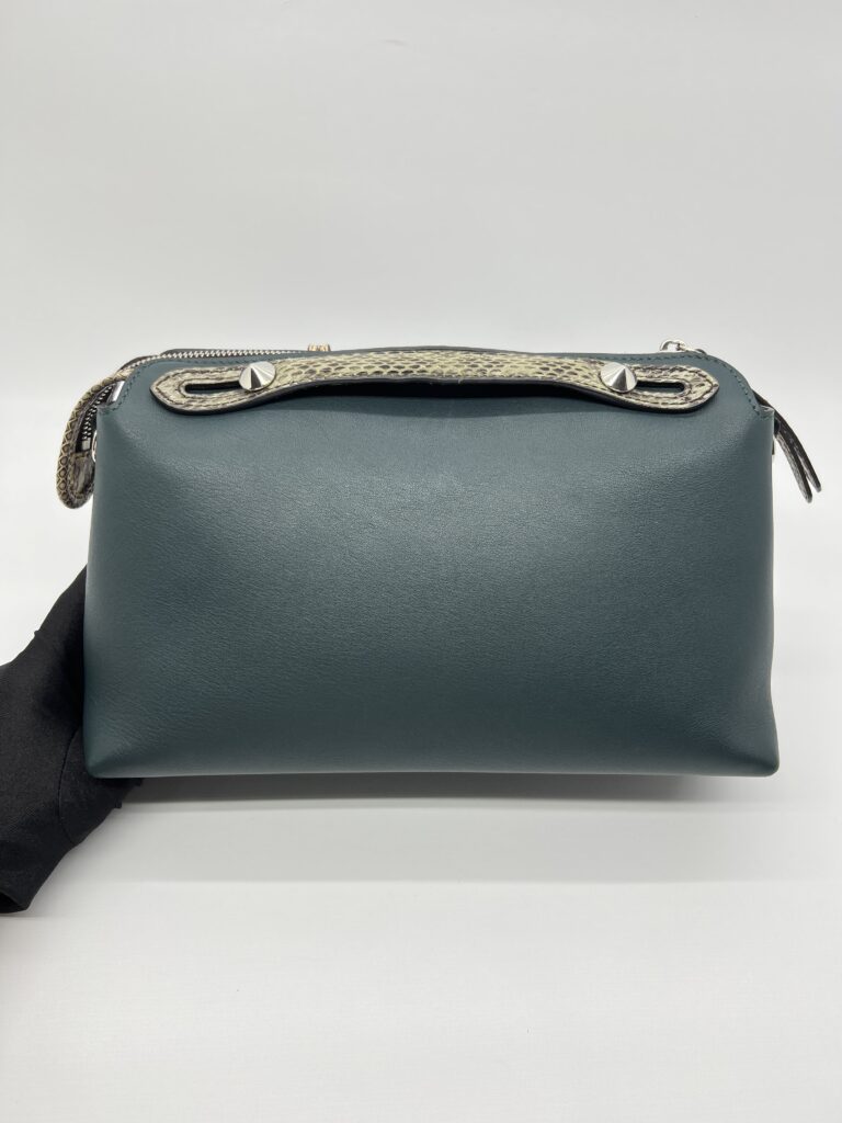 Fendi By The Way Medium Leather Green Snake SHW