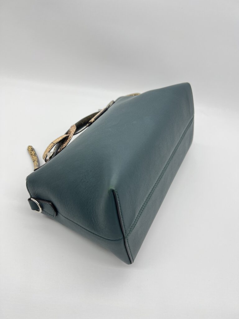 Fendi By The Way Medium Leather Green Snake SHW