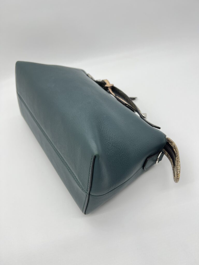 Fendi By The Way Medium Leather Green Snake SHW