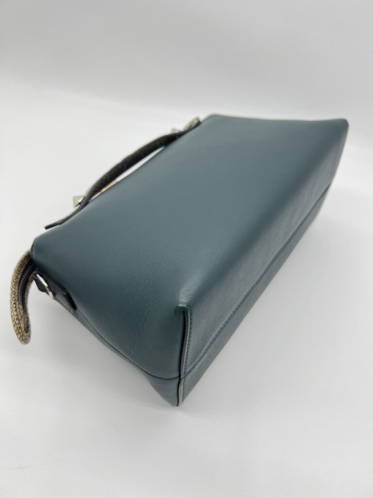 Fendi By The Way Medium Leather Green Snake SHW