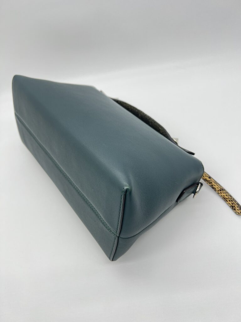 Fendi By The Way Medium Leather Green Snake SHW