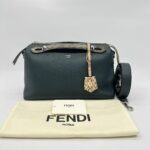 Fendi By The Way Medium Leather Green Snake SHW