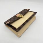 Louis Vuitton Vavin Chain Wallet Damier Ebene Creme Venus GHW