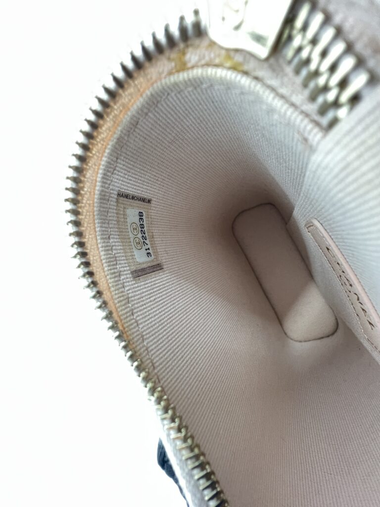 Chanel Vanity Phone Holder Caviar Beige GHW