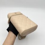 Chanel Vanity Phone Holder Caviar Beige GHW